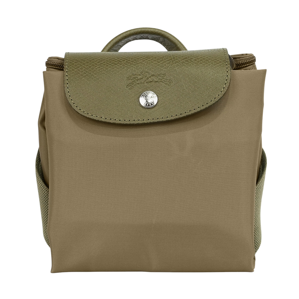LONGCHAMP Le Pliage M 再生帆布中型折疊後背包/朝鮮薊色, , large