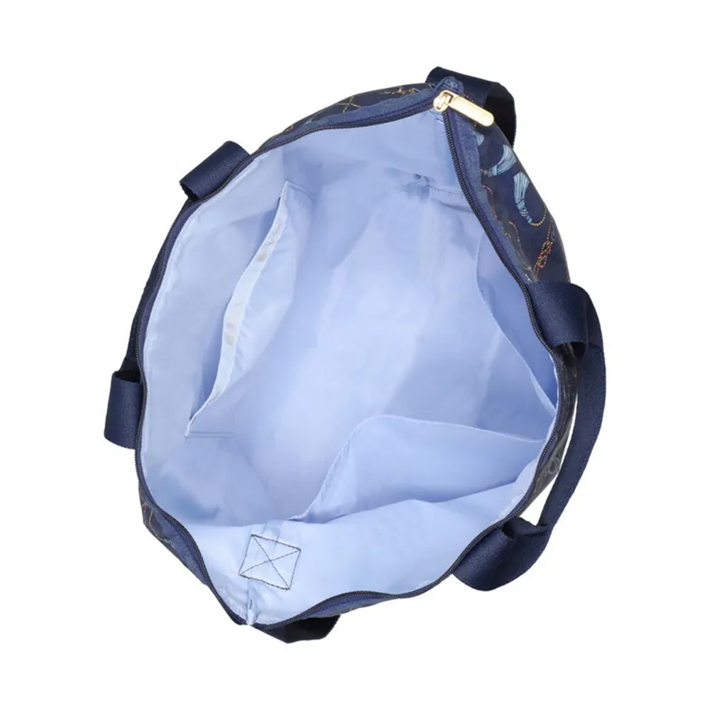 |快速出貨|Lesportsac Deluxe Easy Carry Tote 兩用托特包 送禮推薦-湛藍海鍊, , large