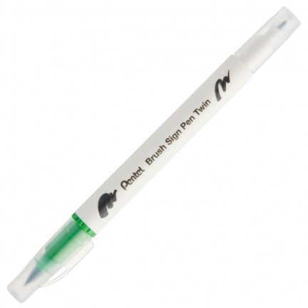 【 Pentel 飛龍 】雙頭柔繪筆 10支/盒 SESW30C   -  多款可選, , large