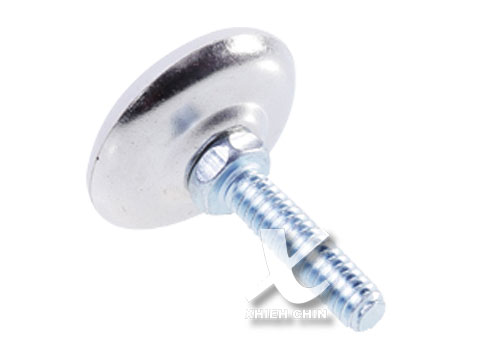 【協進五金】調整腳 鎳色+白(PE), , large