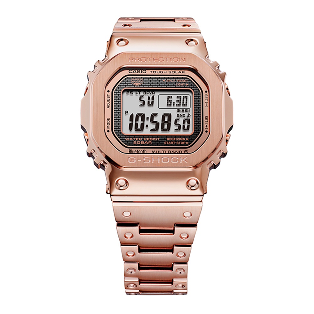 CASIO卡西歐 G-SHOCK 太陽能藍芽連線電波手錶 GMW-B5000GD-4, , large