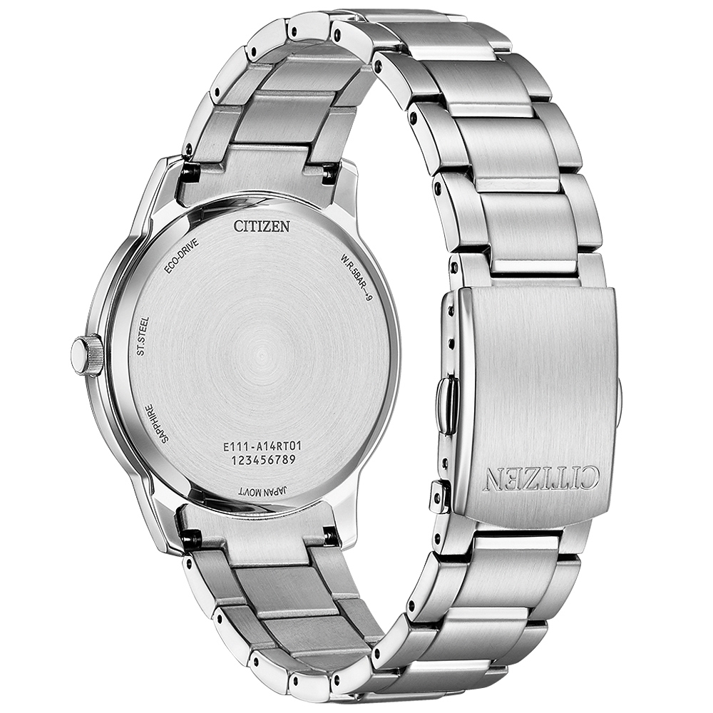 CITIZEN 星辰 冰河藍 光動能簡約手錶-40mm BM6978-77L, , large