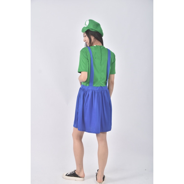 (S) 路易吉假兩件藍色洋裝二手衣, , large