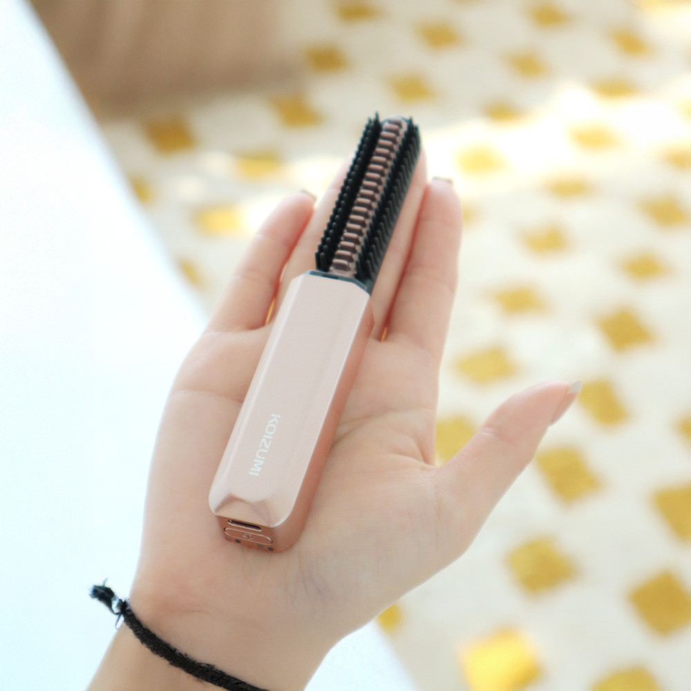 【可易家電】日本KOIZUMI小泉成器 mini瀏海梳-粉色 KHR-G420-PE (原廠公司貨), , large