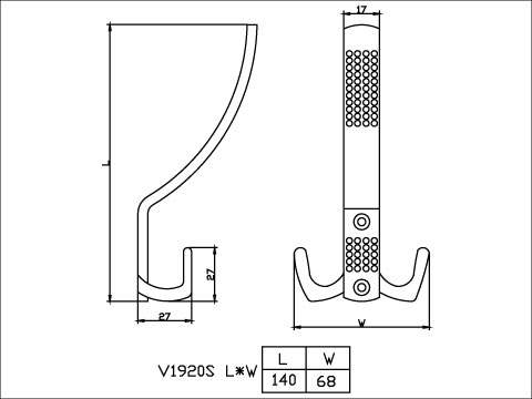 【協進五金】衣掛勾 吊鉻, , large