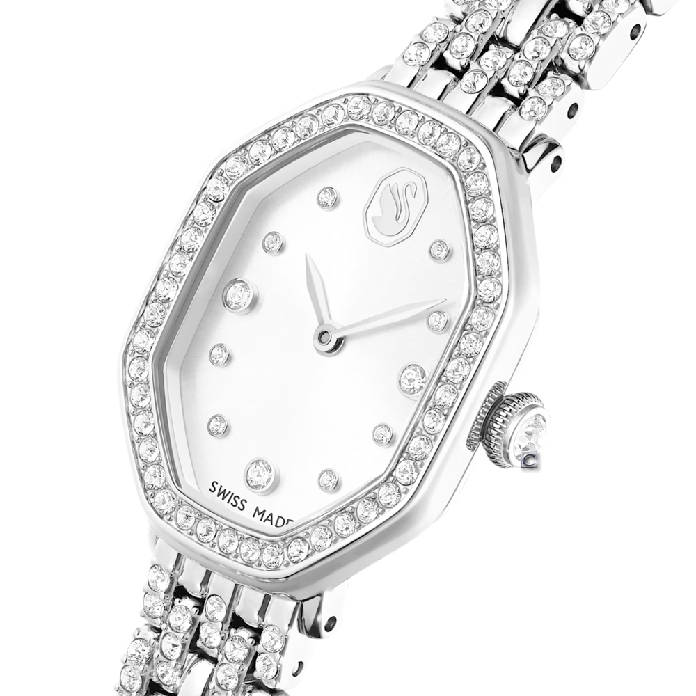 SWAROVSKI 施華洛世奇 Dextera Octagon 永恆優雅璀璨腕錶-32x23mm 5698690, , large
