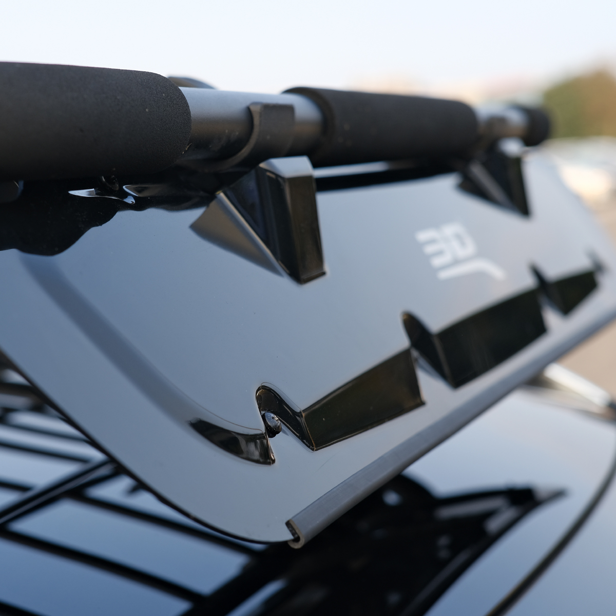 【3D OUTDOOR】可收折多功能車頂行李盤 導流板/1Y1-0-539/  L/黑, , large