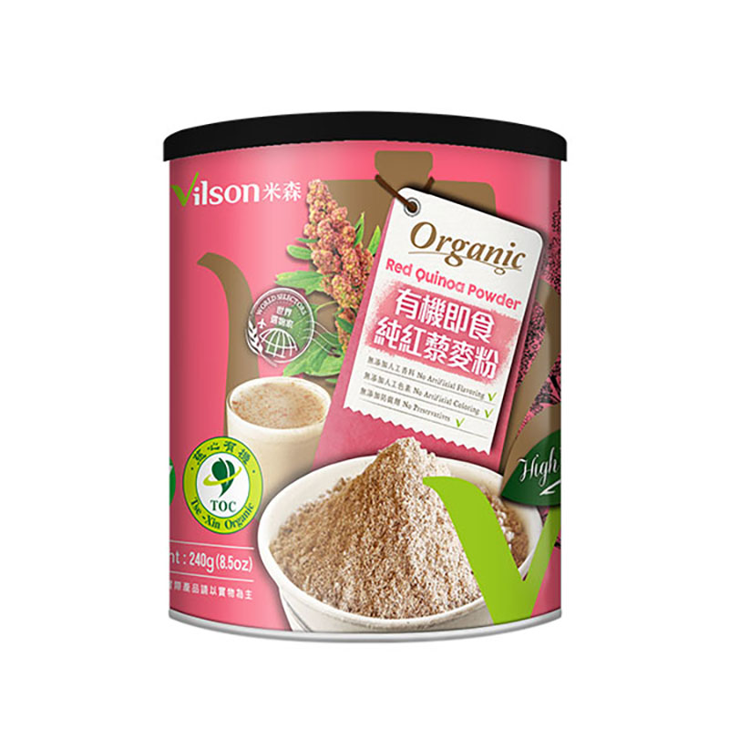 【米森 vilson】有機即食純紅藜麥粉 (240g/罐), , large