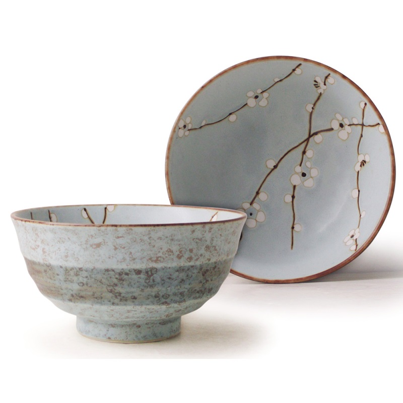 [豐名日本餐具] 5.5多用井 白梅 / H3-55TYB, , large