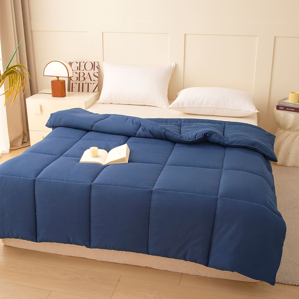 3M Silver Ion Antibacterial All-Season Comforter – Machine Washable & Dryable, 普魯士藍, large
