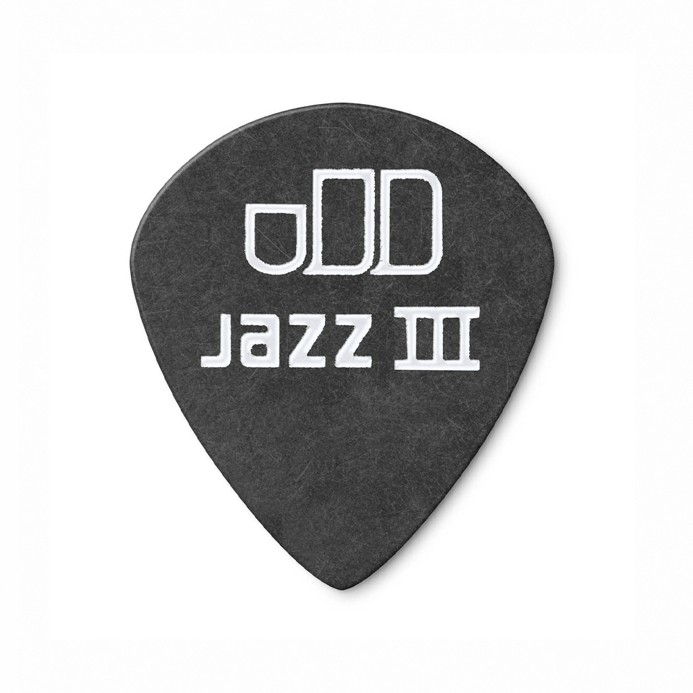 Jim Dunlop Tortex Pitch Black Jazz lll 482R 0.50mm Pick, , large