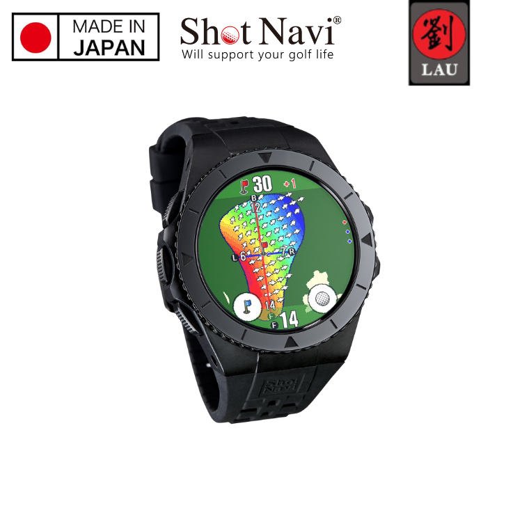 [劉氏國際]【日本製】Shot Navi Exceeds 高爾夫GPS定位手錶(黑), , large
