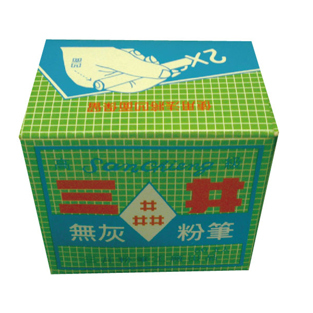 【三井牌】粉筆 白色 50支X48盒 /箱 X 3箱 / 組(共7200支), , large