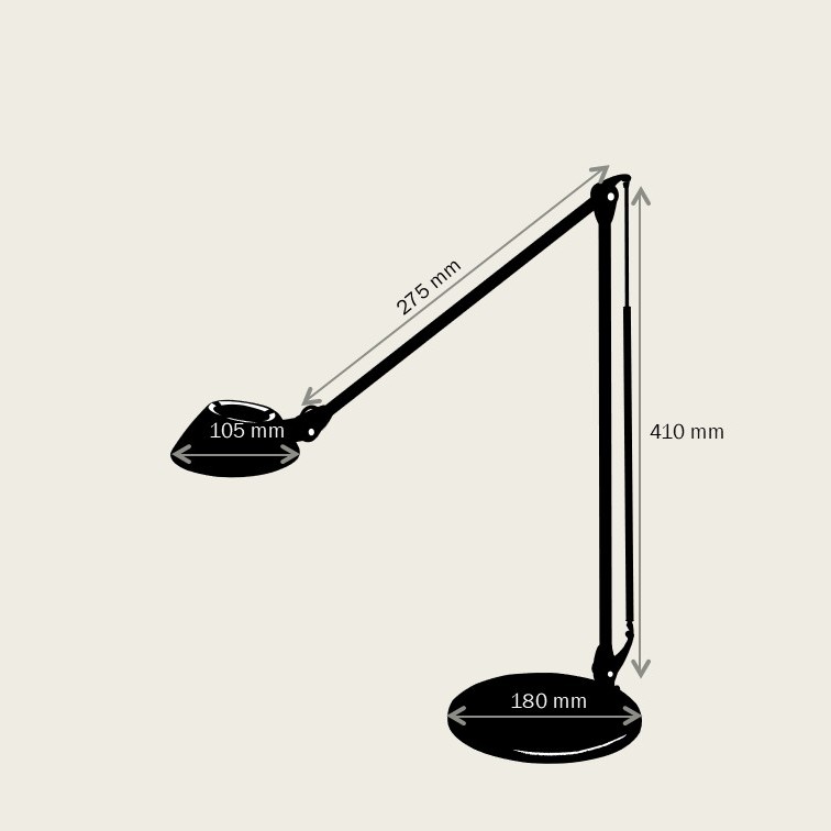 City Swing Arm Led Task Lamp, 5-step dimming, , large