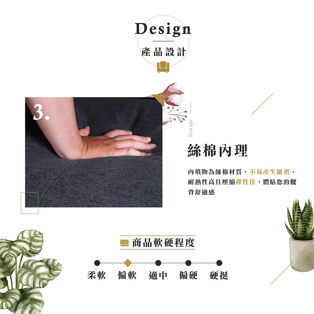 【Hampton 漢汀堡】吉利雅美式三人沙發 (淺灰), , large