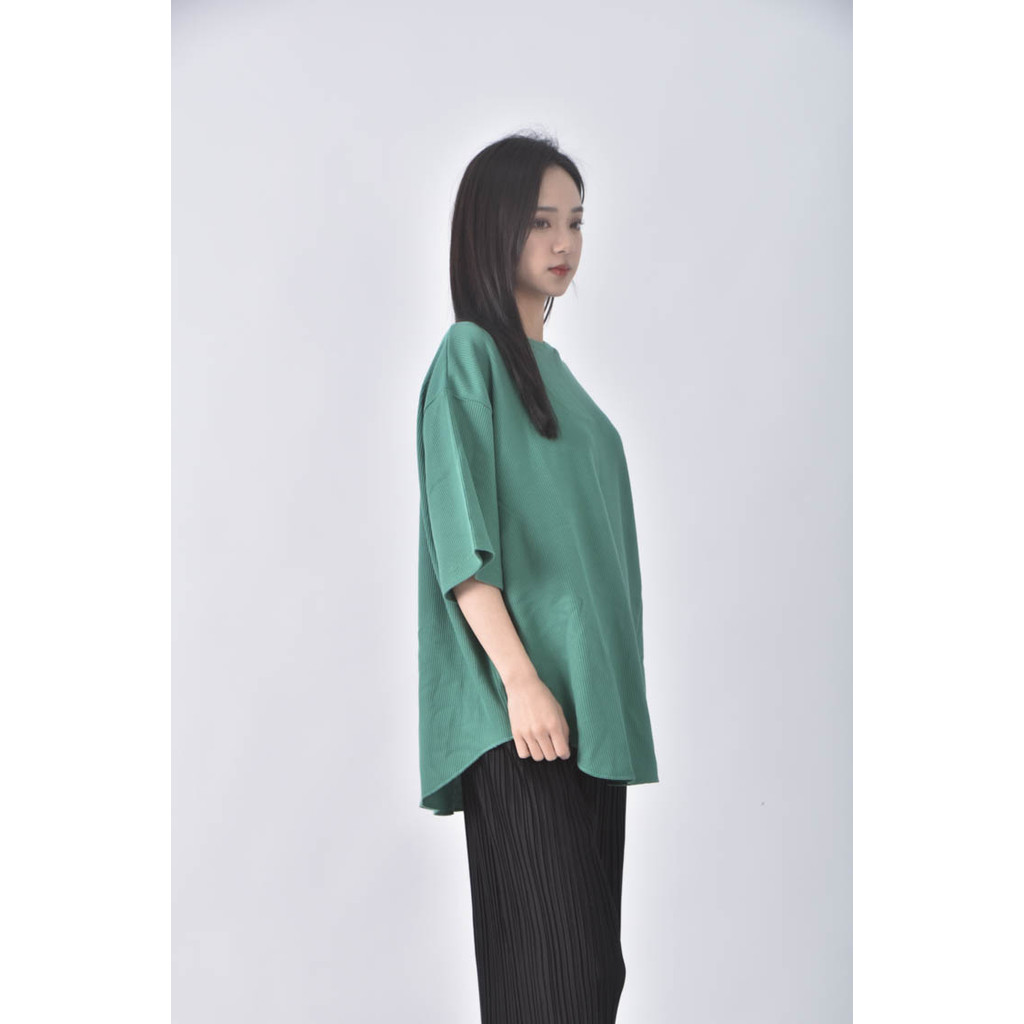 (2XL) chaco closet綠色短袖上衣二手衣, , large