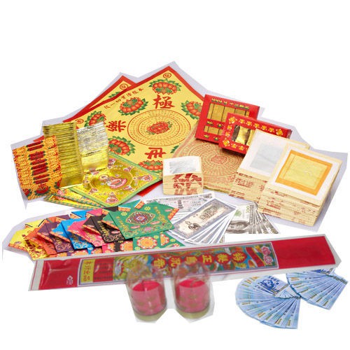 【金發財金紙】金膨湃往生百寶組合-含冥國台幣(金紙-最佳清明組合), , large