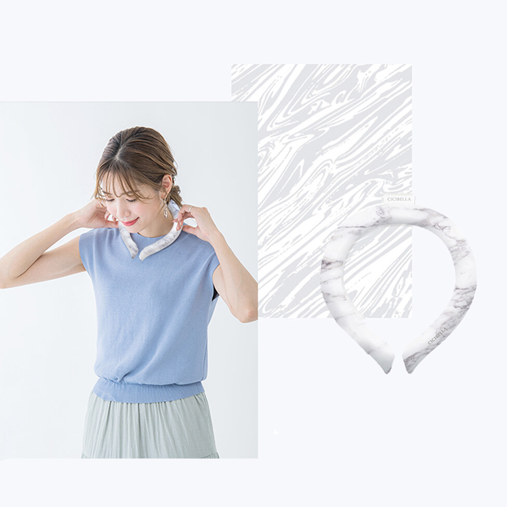 【日本CICIBELLA】清涼降溫 冰涼脖頸圈 酷冰環 PCM涼感頸圈 夏天降溫神器(日本正規品)任選, , large