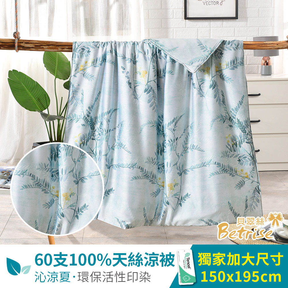 【Betrise貝翠絲 多款任選】60支100%天絲可水洗舖棉四季涼被5X6.5尺一入-限時5折!!!, , large