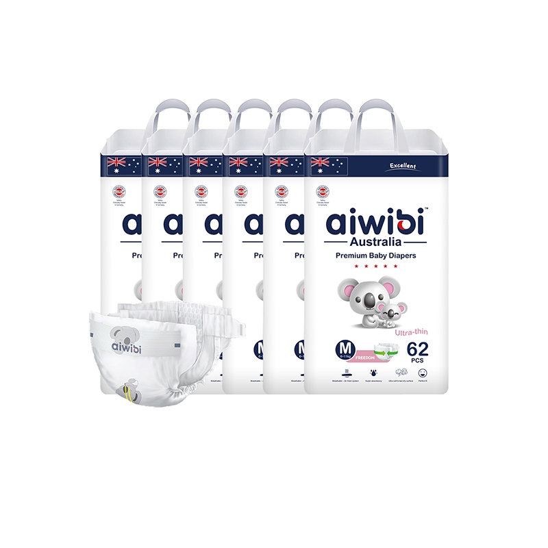 Aiwibi 愛薇彼 零觸感瞬吸紙尿褲 S-XL(6包裝) 黏貼型