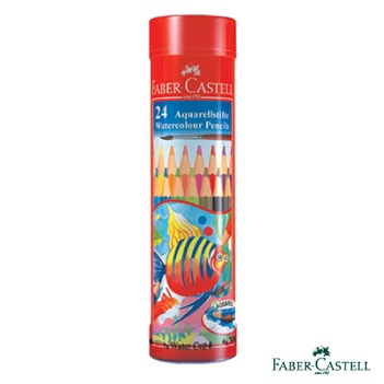 Faber-Castell 水性彩色鉛筆 棒棒筒裝-24色(115924), , large