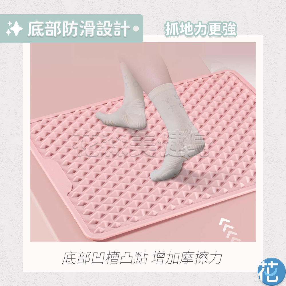 Silicone foot massage mat, rectangular, 44x34cm, green., , large