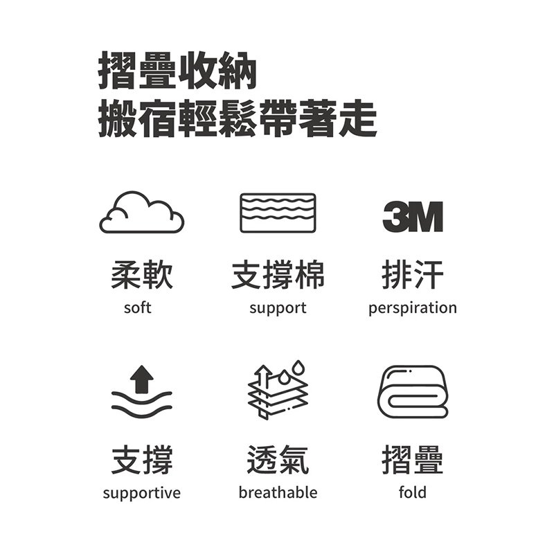 【Darphia 朵法亞】雙效釋壓床墊, , large