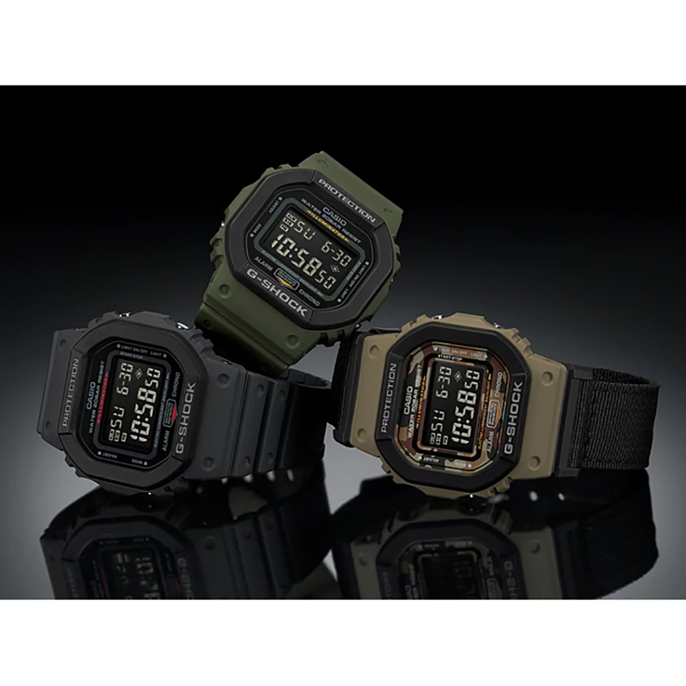 CASIO 卡西歐 G-SHOCK 軍事風手錶-軍綠 DW-5610SU-3, , large