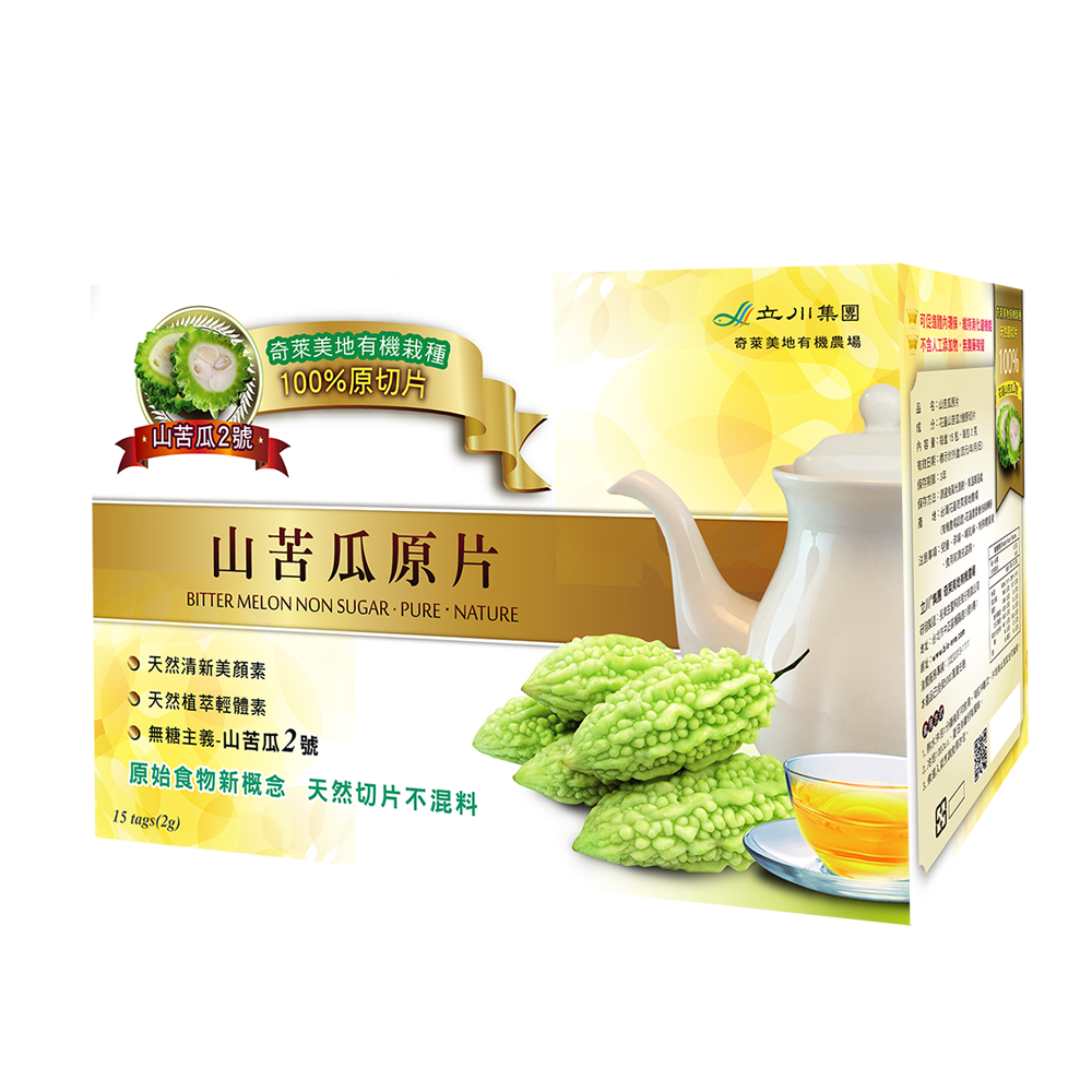 [長榮生醫]奇萊美地山苦瓜原片茶15包入X6盒, , large