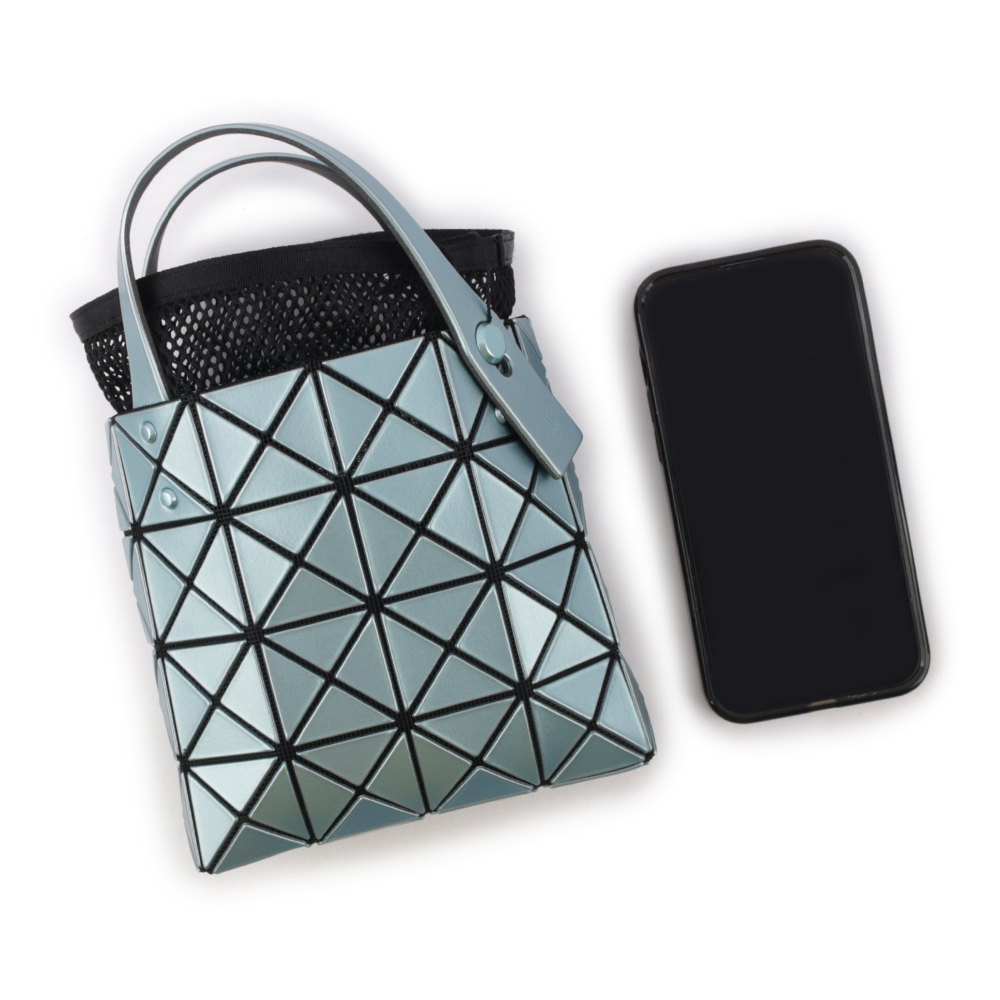 ISSEY MIYAKE BAO BAO LUCENT BOXY 4X4 迷你金屬色手提包/淺藍色, , large
