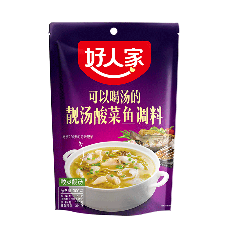 好人家靚湯酸菜魚調料300g, , large
