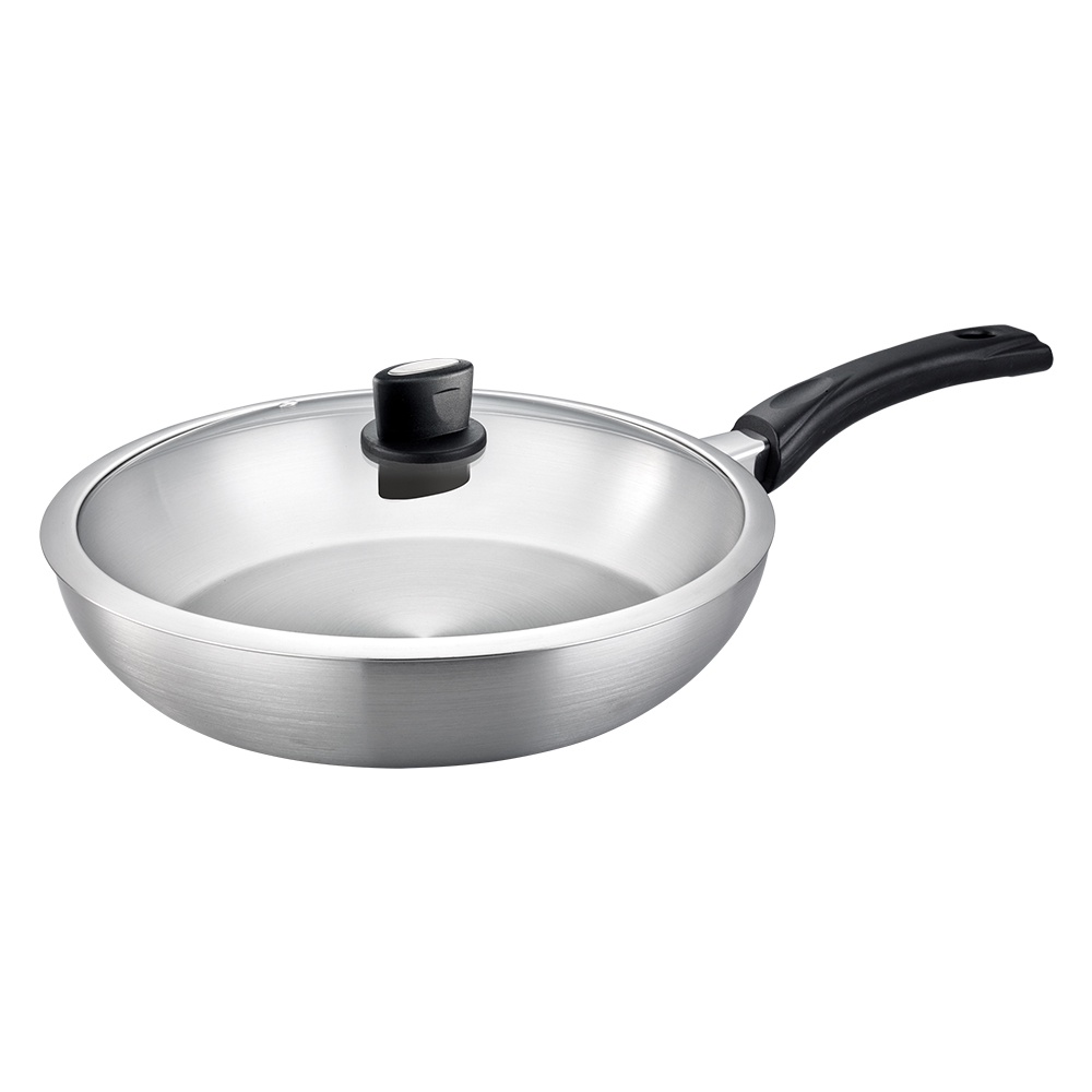 PERFECT 理想牌 金緻316不鏽鋼七層複合金平底鍋附蓋 附蓋30cm-Leidea樂德兒, , large