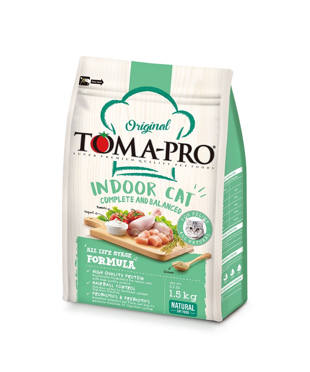 【拉拉寵物小舖】優格 貓飼料 TOMA-PRO 經典系列 室內貓 雞肉+米 1.5公斤 低敏感, , large