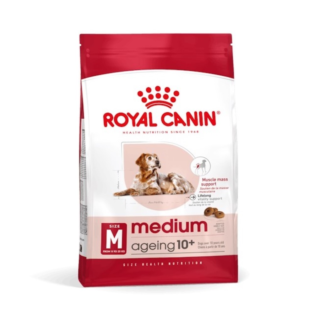 【拉拉寵物小舖】法國皇家 狗飼料 M+10 中型熟齡犬10+ 歲以上專用乾糧 3公斤, , large