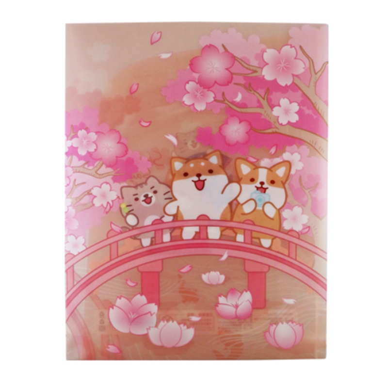 【PENROTE 筆樂】柴語錄A4雙開式資料夾 A櫻花, , large