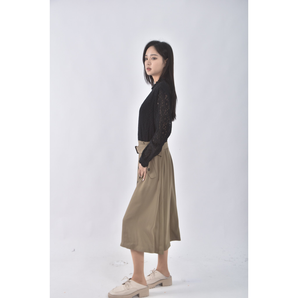 (S) b club棉質優雅黑色綁帶洋裝二手衣, , large