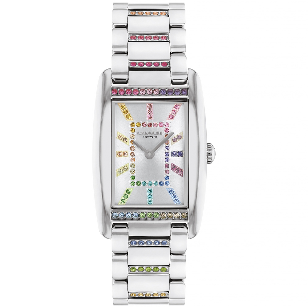 COACH Reese 輕奢晶鑽長方形女錶-24x35mm CO14504321