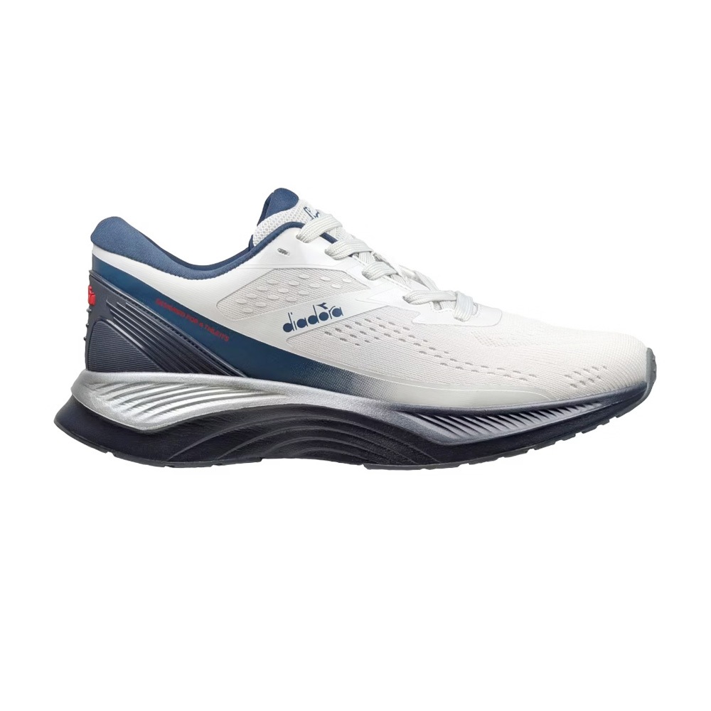 DIADORA迪亞多那 榮耀避震慢跑鞋 男運動鞋 男鞋 寬楦 輕量 透氣 厚底 吸震 回彈 足弓支撐 止滑 灰 灰藍, , large