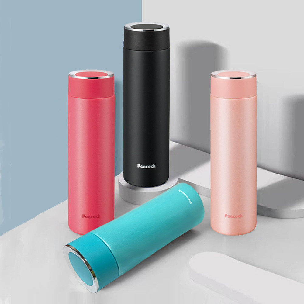 【日本孔雀Peacock】時尚休閒 不鏽鋼保冷保溫杯500ML(防燙杯口設計)-任選色, , large