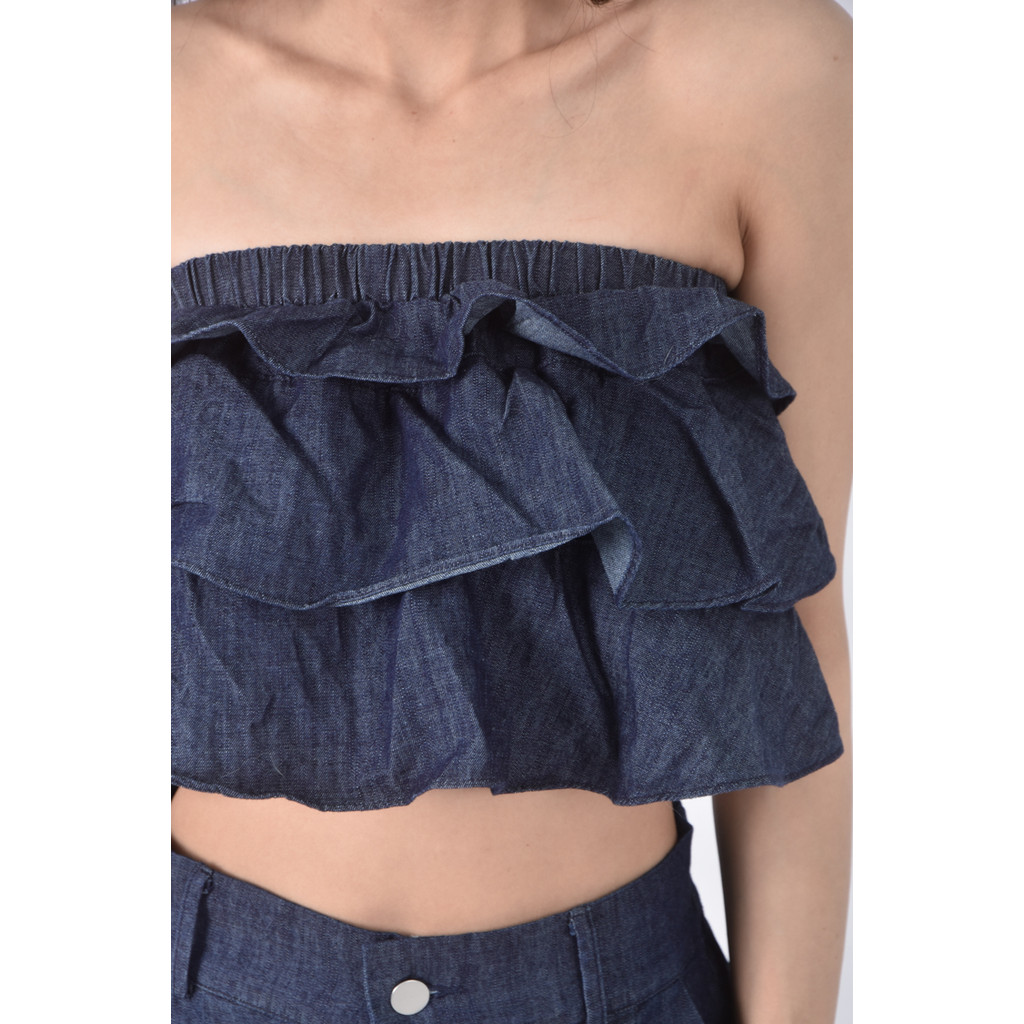 (M) jccrew無袖藍色套裝二手衣, , large