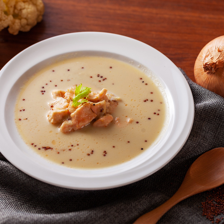 [桂冠營養研究室]鮭魚紅藜白花菜濃湯(250g), , large