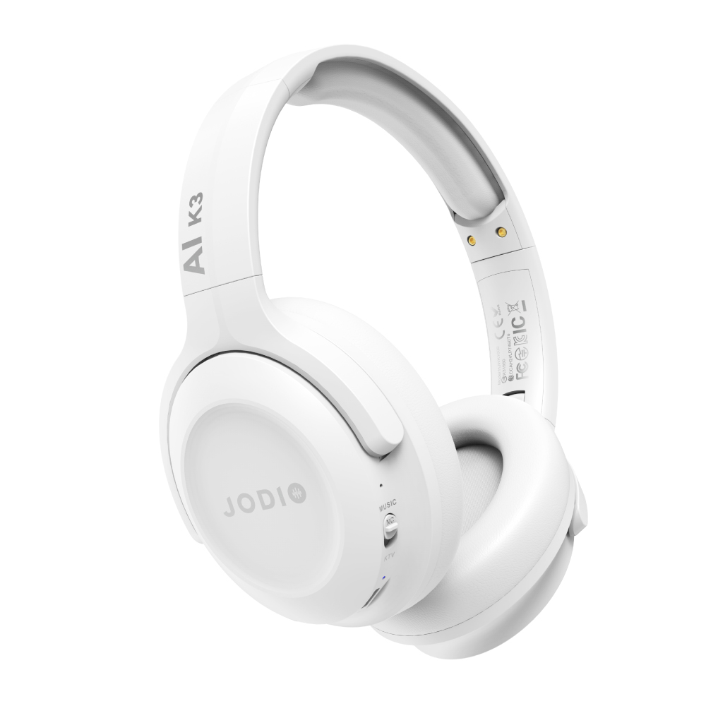 JODIO K3藍牙行動KTV耳機_白色(送專屬收納包，顏色隨機), , large