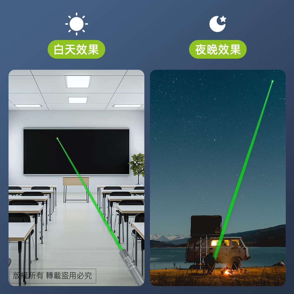 Practical 50mW Green Light Laser Pointer PLS-227 Green Light Single-Point Laser Light with a range of 600 meters and a lightweight design, , large