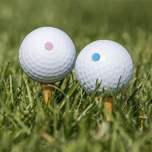 Gender Reveal Golf Ball Set – 1 Pink + 1 Blue Powder Ball, , large