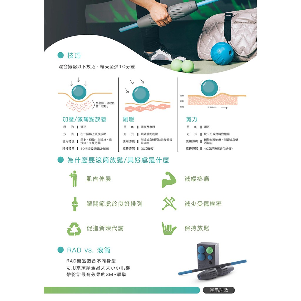 RAD Atom 全方位舒緩原子球 11cm 瑜珈球 按摩球 運動舒緩 筋膜放鬆 【免運】, , large