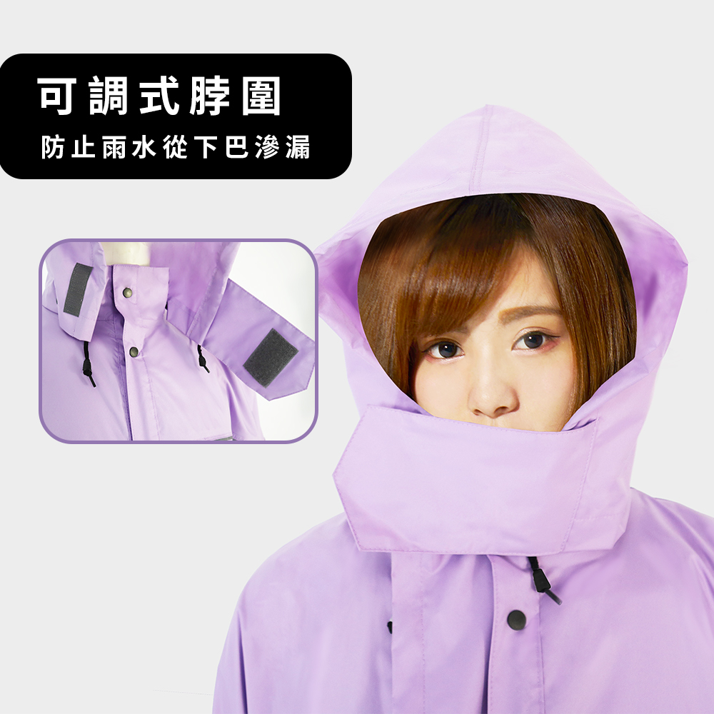 [TDN] Denim Front-Opening Quick-Drying Waterproof One-Piece Raincoat EU4500 Extra Long (Stone Gray), , large