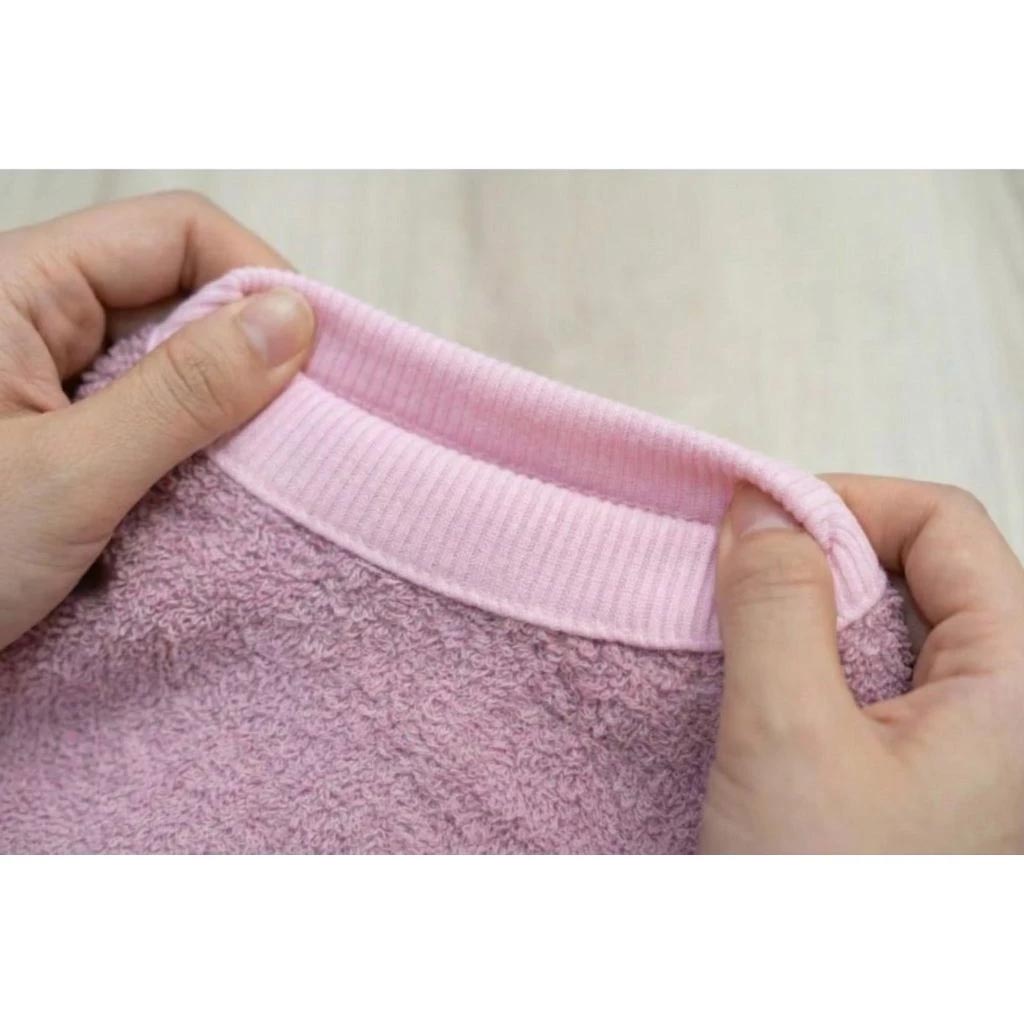 [凱美棉業] 4入組 隨機出色 MIT台灣製 28兩厚實 純棉透氣成人圍兜/口水巾 精緻帶緞素色款, , large