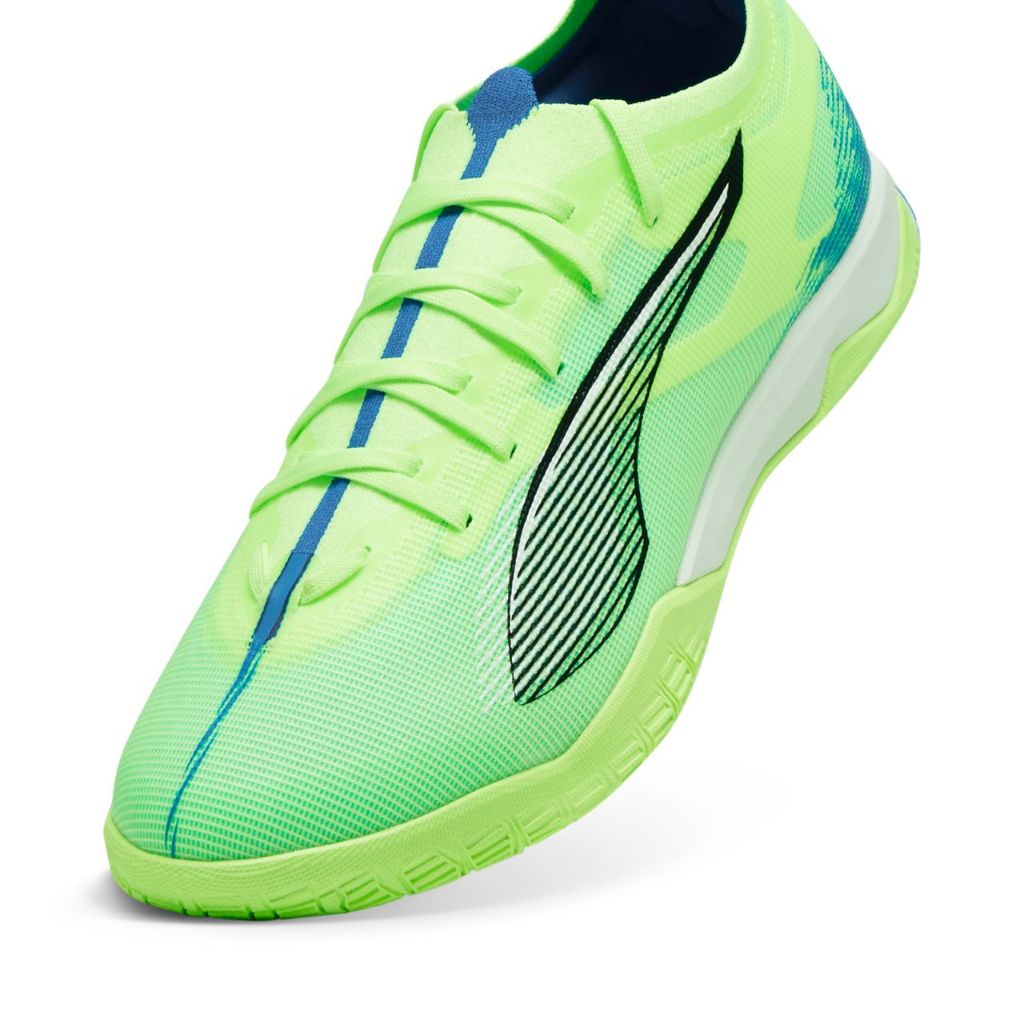 PUMA ULTRA 5 MATCH IT 成人足球平底鞋 蘋果綠 平底鞋 室內足球 10789503 【樂買網】, , large