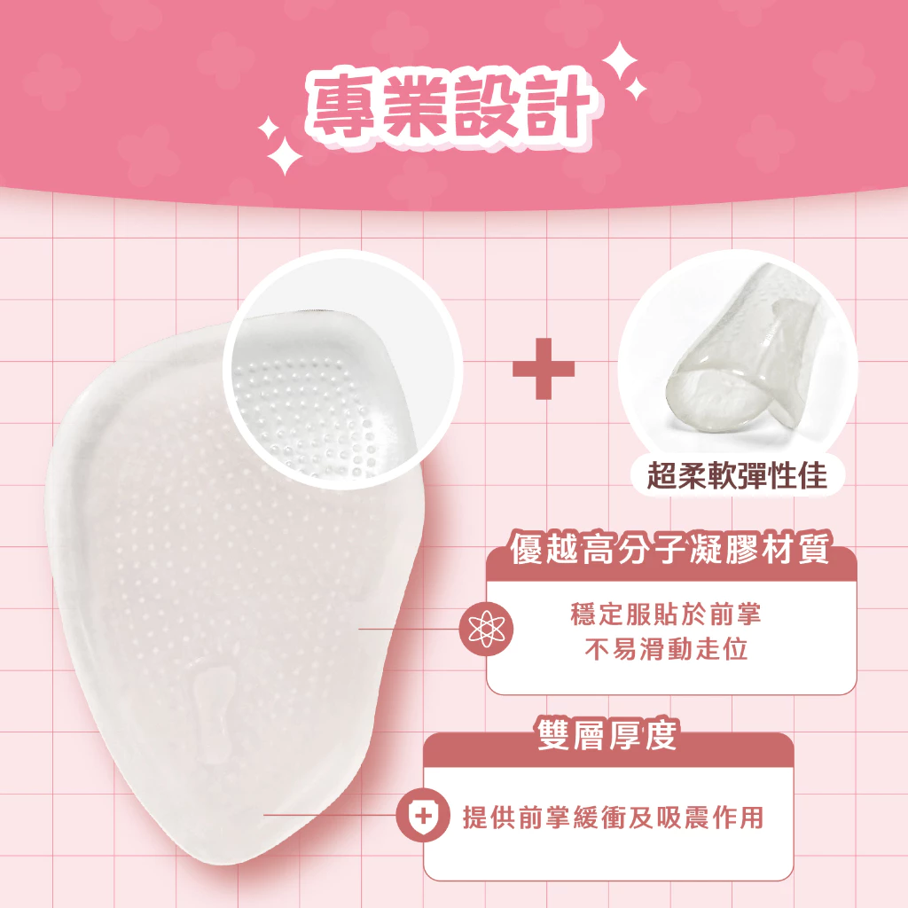 【心安購物】足前掌凝膠鞋墊/半掌, , large