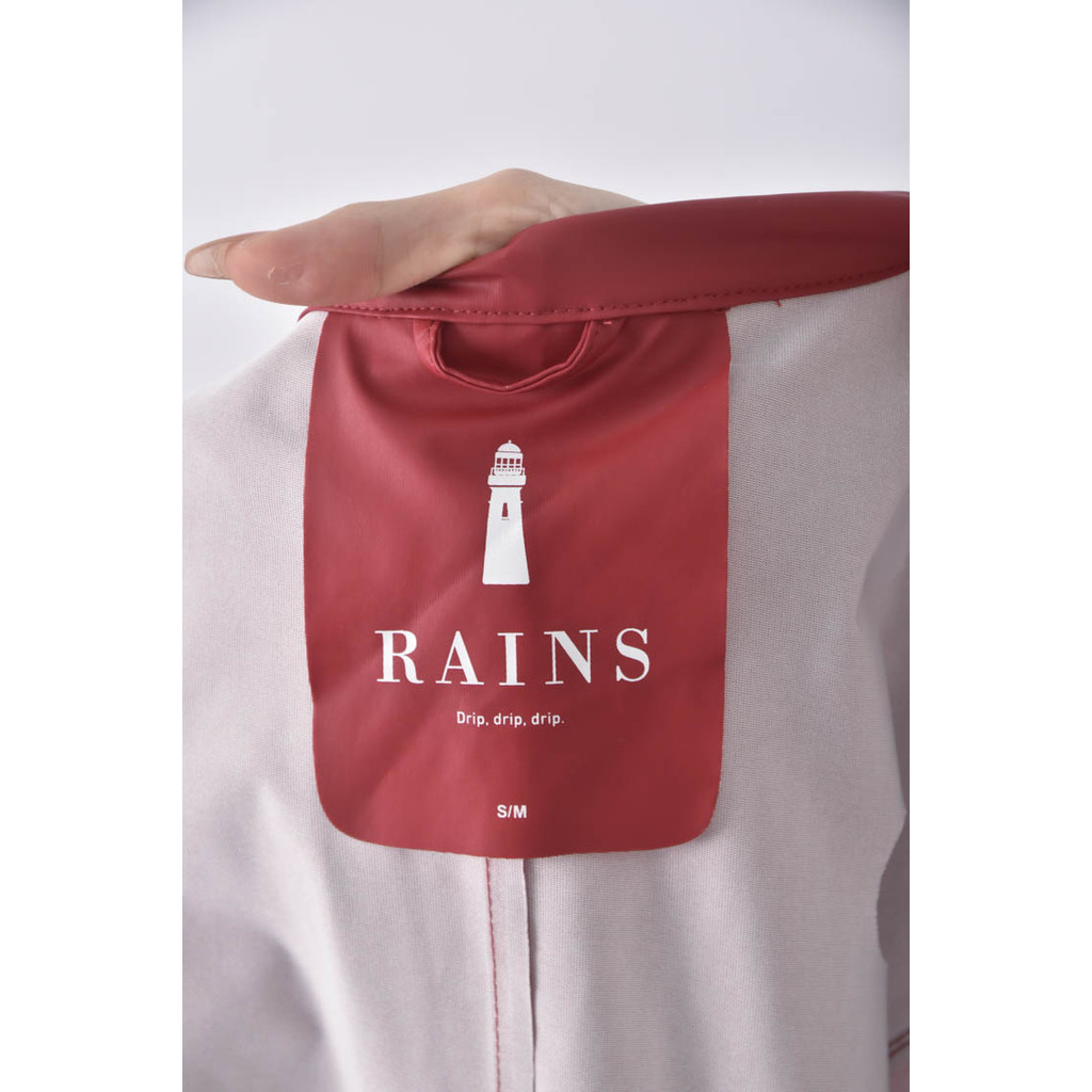 (M) rains質感素面紅色外套二手衣, , large